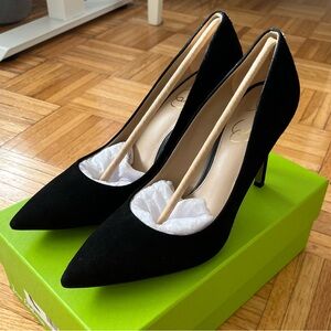 Sam Edelman Hazel Black Suede Pumps 7.5